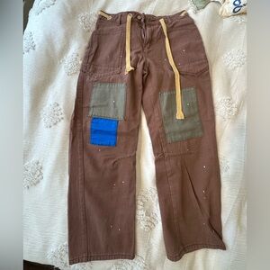 Brown Patchwork Women’s knock off free people jeans